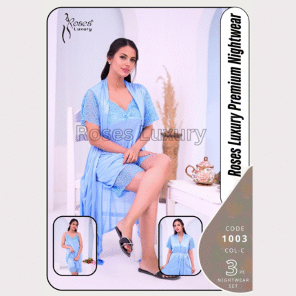 💤 PREMIUM NIGHT WEAR – 3-PIECE SET