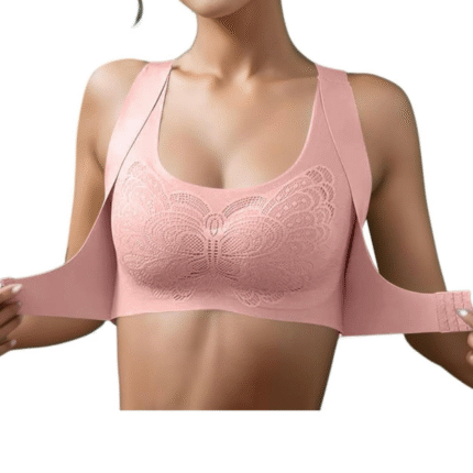 FANCY CROSS FRONT BUCKLE CHEST PAD WOMEN’S BRA