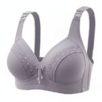 Premium Full-Coverage Non-Wired Lace Embroidered Bra - Image 2