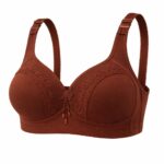 Premium Full-Coverage Non-Wired Lace Embroidered Bra - Image 3