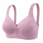 Premium Full-Coverage Non-Wired Lace Embroidered Bra - Image 4