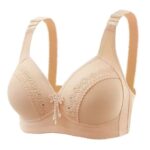 Premium Full-Coverage Non-Wired Lace Embroidered Bra - Image 6