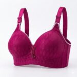 Premium Full-Coverage Non-Wired Lace Embroidered Bra - Image 3