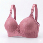 Premium Full-Coverage Non-Wired Lace Embroidered Bra - Image 6