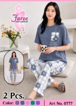 Women’s 2-Piece Floral Printed Night Suit - Image 4